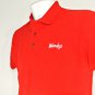 WENDY'S Hamburgers Uniform Polo Shirt Red Size M Medium NEW