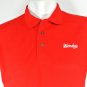WENDY'S Hamburgers Uniform Polo Shirt Red Size XL NEW