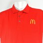 McDONALDS Employee Uniform Polo Shirt Red Size XL NEW