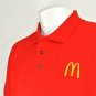 McDONALDS Employee Uniform Polo Shirt Red Size XL NEW