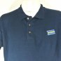 BLOCKBUSTER VIDEO Vintage Employee Uniform Polo Shirt Navy Size L Large NEW