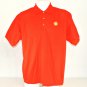 SHELL Gas Station Uniform Polo Shirt Red Size M Medium NEW
