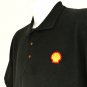 SHELL Gas Station Employee Uniform Polo Shirt Black Size M Medium NEW