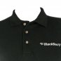 BLACKBERRY Vintage Employee Uniform Polo Shirt Black Size S Small NEW