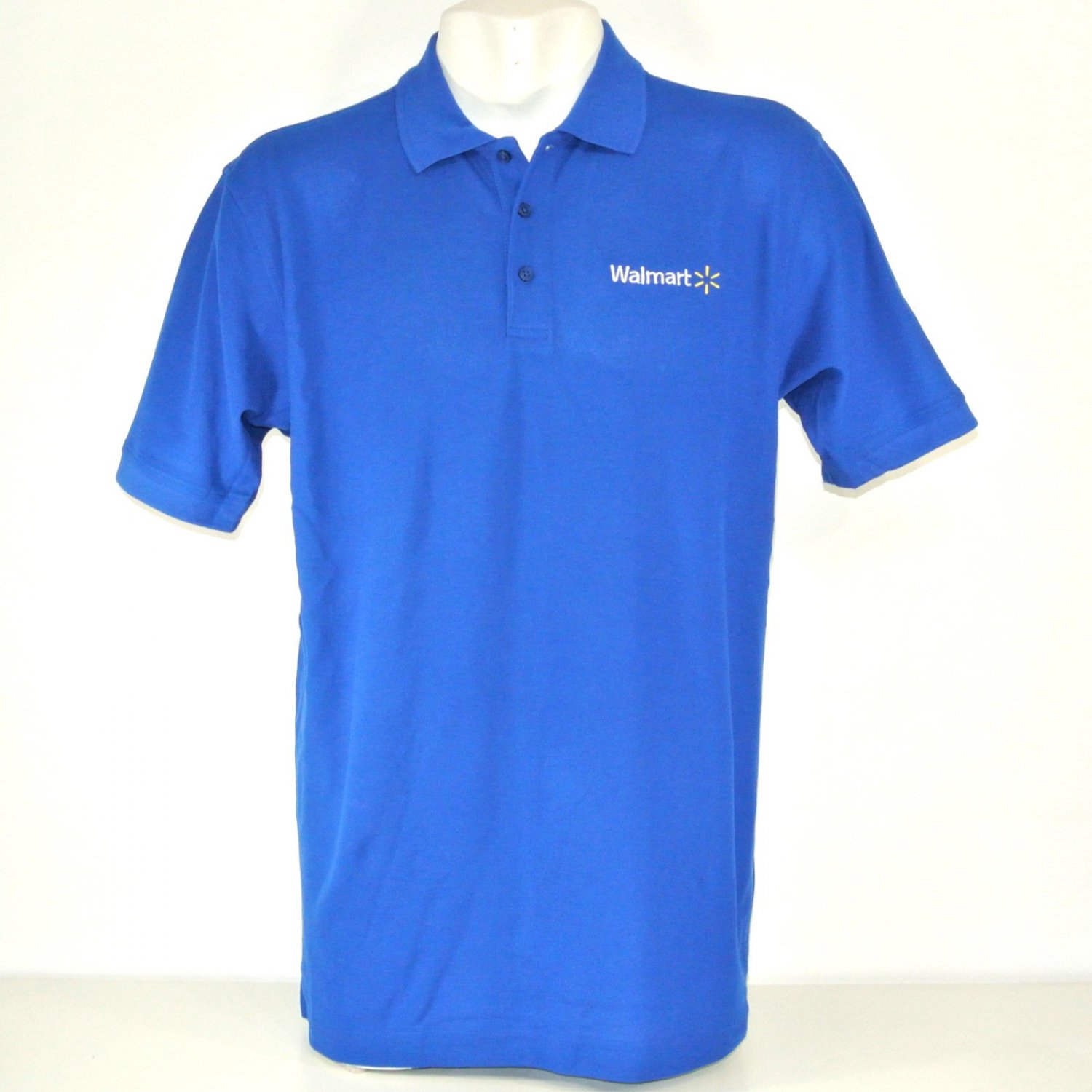WALMART Canada Employee Uniform Polo Shirt Blue Size L Large NEW