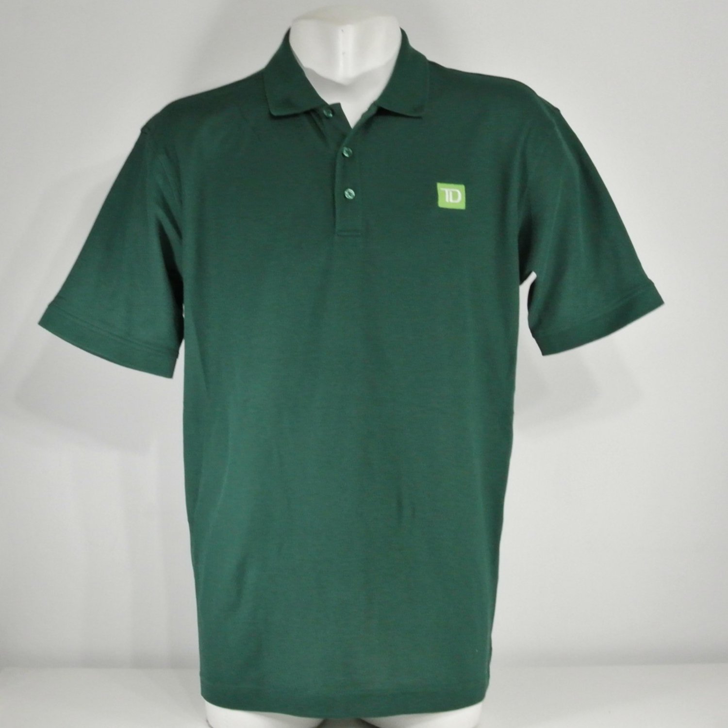 TD Canada Trust Employee Uniform Polo Shirt Green Size L Large NEW