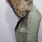 Balmain Quilted Fur Trim cotton with real raccoon fur - NEW