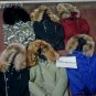 Balmain Quilted Fur Trim cotton with real raccoon fur - NEW