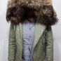 Balmain Quilted Fur Trim cotton with real raccoon fur - NEW