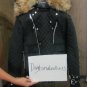 Balmain QUILTED COTTON FUR TRIM WITH REAL RACCOON FUR â NEW