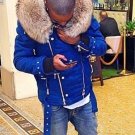 Balmain QUILTED COTTON PARKA WITH REAL RACCOON FUR – NEW