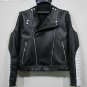 Balmain Black & White Leather Biker Jacket &acirc;�� New