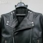 Balmain Black & White Leather Biker Jacket &acirc;�� New