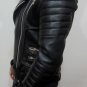 Balmain Black Leather ribbed Jacket &acirc;�� New