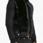 Balmain Black Men&acirc;��s Suede Jacket with Fur &acirc;�� New