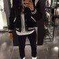 YSL Black & White Leather teddy bomber jacket &acirc;�� New