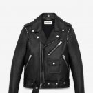 YSL STUDDED MOTORCYCLE JACKET IN BLACK LEATHER – NEW YSL STUDDED MOTORCYCLE JACKET IN BLACK LEATHER – NEW