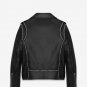 YSL STUDDED MOTORCYCLE JACKET IN BLACK LEATHER &acirc;�� NEW