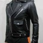 YSL STUDDED MOTORCYCLE JACKET IN BLACK LEATHER &acirc;�� NEW