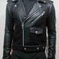YSL STUDDED MOTORCYCLE JACKET IN BLACK LEATHER &acirc;�� NEW