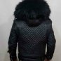Balmain QUILTED LEATHER FUR TRIM WITH REAL RACCOON FUR &acirc;�� NEW