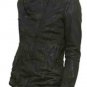 Balmain Coated Denim Moto Leather Jacket &acirc;�� New