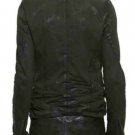 Balmain Coated Denim Moto Leather Jacket – New
