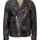 BALMAIN DISTRESSED MOTO Black Leather Jacket slim fitted – New BALMAIN DISTRESSED MOTO Black Leather Jacket slim fitted – New