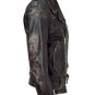 BALMAIN DISTRESSED MOTO Black Leather Jacket slim fitted &acirc;�� New