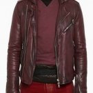 Balmain DOUBLE ZIP BIKER LEATHER JACKET – NEW