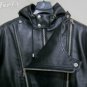 Balmain Drawstring Hood Leather Jacket Men&acirc;��s &acirc;�� NEw