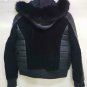 Balmain Fur Trim Quilted Velvet & Leather Bomber Jacket &acirc;�� New