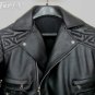 Balmain Geometric Biker Leather Jacket &acirc;�� New