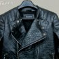 BALMAIN GOATSKIN SS12 Zip Padded Biker leather jacket &acirc;�� New