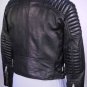 PRORSUM Black Shearling Lined Slim Leather Biker Jacket