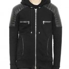 Balmain Hooded with Leather Detail Jacket β New Balmain Hooded with Leather Detail Jacket β New