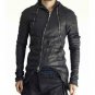 Obscur Zippered Washed Custom Made Lamb Leather Jacket