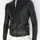 Obscur Tri Zip Lamb Leather Jacket - New