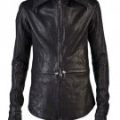 Obscur Cross Zipper Leather Jacket - New