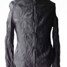 Obscur High Neck Lambskin Washed Leather Jacket - New Obscur High Neck Lambskin Washed Leather Jacket - New