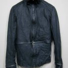 Obscur Cross Zipper Custom Made Lamb Leather Jacket