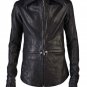 Obscur Cross Zipper Custom Made Lamb Leather Jacket