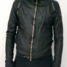 Obscur - Zippered Armpits Leather Jacket New