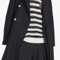 Balmain Long asymmetrical coat in wool - New