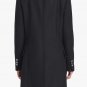 Balmain Long asymmetrical coat in wool - New