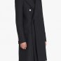 Balmain Long asymmetrical coat in wool - New