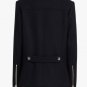 Balmain Short Black Wool Coat - New