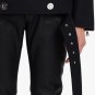 Balmain Short Black Wool Coat - New
