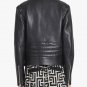 Balmain Black Leather Biker Jacket - New
