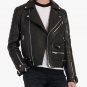 Balmain Black quilted leather biker jacket